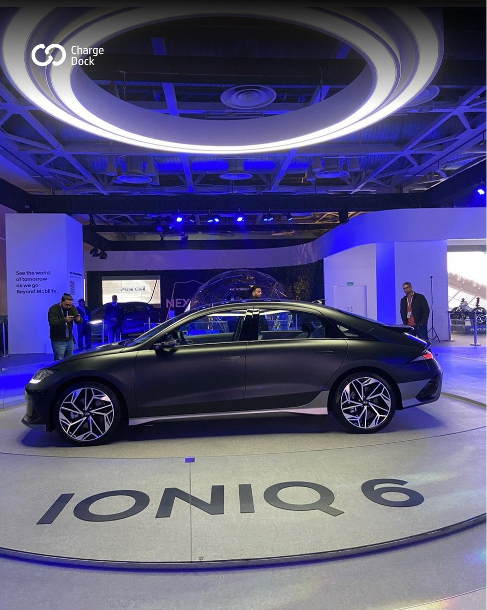 chargedockindia's tweet photo. Hyundai's Ioniq 6 has been showcased at the Auto Expo 2023, should they bring it to India?

#hyundai #ioniq6 #hyundaiioniq6 #hyundaiioniq6   #carnews #automotivenews #autoexpo2023 #aemotorshow2023  #autoexpoindia #chargedock https://t.co/mkjIledEyo