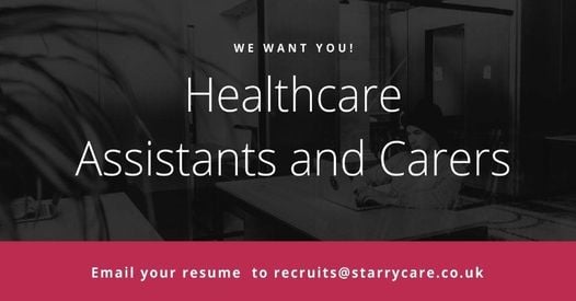 StarryCare's tweet photo. Do you want to be the reason someone smiles? If yes, then we want you. We currently have openings for care workers in various locations. Send us an email at recruits@starrycare.co.uk to join our team. https://t.co/UYxnm2v3NS
