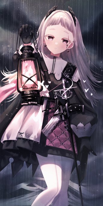 「black jacket holding lantern」 illustration images(Latest)
