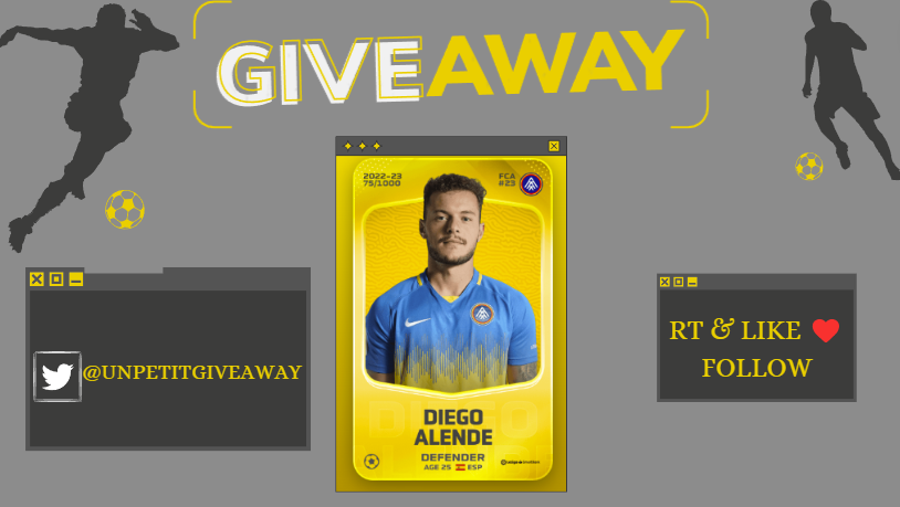 🎁#Giveaway #Sorare🎁 18/50

Pour aujourd'hui Midi-Minuit toutes les 15 minutes un manager vous offre une carte🔥

Il suffit de👇

-RT &amp;❤️
-Follow  <a href="/Unpetitgiveaway/">Un Petit Giveaway ?</a> 

⏳22/01 à 20h 

GL🍀

#SorareGiveaway #ETH #NFTGiveaway #Concours #NFT #CryptoGiveaway