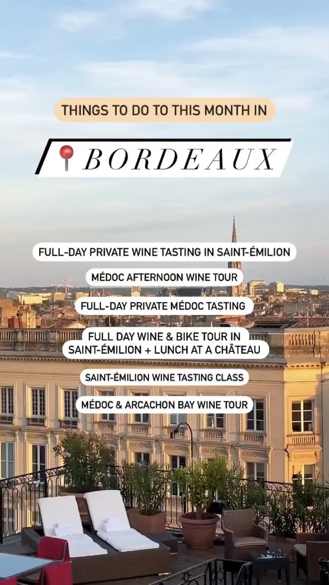 📍Bordeaux wine travel bucket list🍷 Have you done any of these experiences already? #winerist #winetasting #winelover
