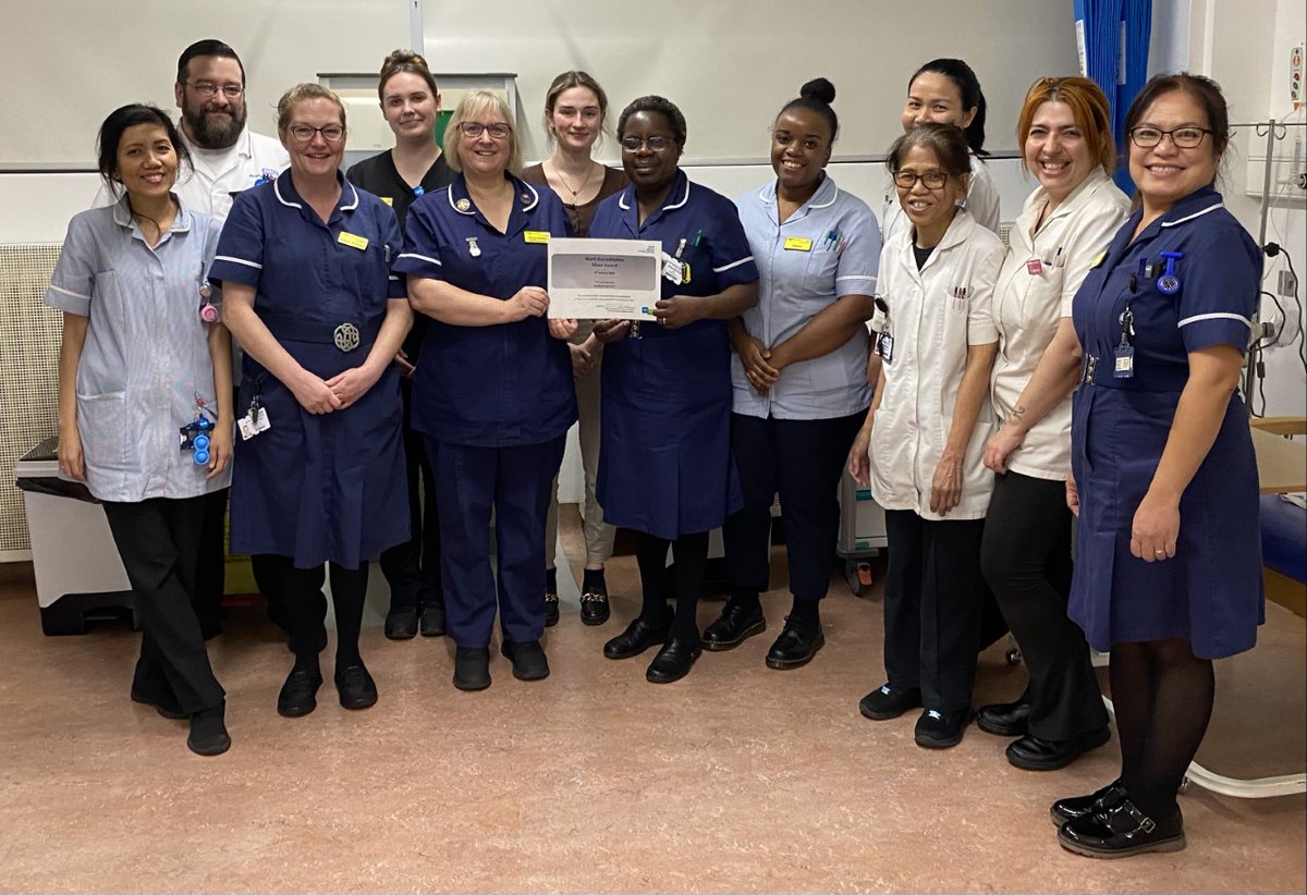A ray of sunshine on a dull January day - well done medical day unit at K&amp;C for achieving your Silver Award following your ward accreditation! <a href="/Tutu_Atalabi/">Tutu Atalabi</a>
<a href="/MaycockN/">Sarah Maycock</a> <a href="/judith_ramsamy/">Judith Ramsamy</a>