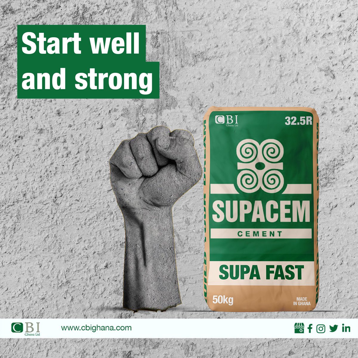 cbighana's tweet photo. Supacem cement is now the preferred choice over all others in construction.

No matter the construction, start strong and finish well with Supacem cement, the King of them all.

#BuildYourDream #Supacem #madeinghana https://t.co/A2LADCLfxu