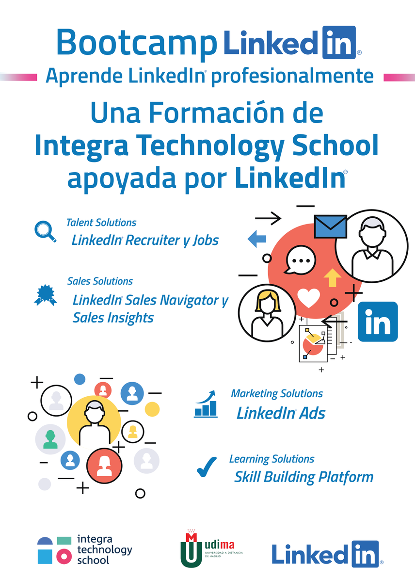 IntegraTSchool's tweet photo. 𝐁𝐨𝐨𝐭𝐜𝐚𝐦𝐩 𝐋𝐢𝐧𝐤𝐞𝐝𝐈𝐧® 📢 ¡Convocatoria Abierta, Apúntate Ahora!
Inscríbete: https://t.co/fGLC0X0bxl
✅ Talento
✅ Imagen de Marca
✅ Ventas
✅ Marketing
Accede a una formación al más 𝐚𝐥𝐭𝐨 𝐧𝐢𝐯𝐞𝐥 impartida por grandes profesionales y expertos en LinkedIn. https://t.co/PobZtCuosB
