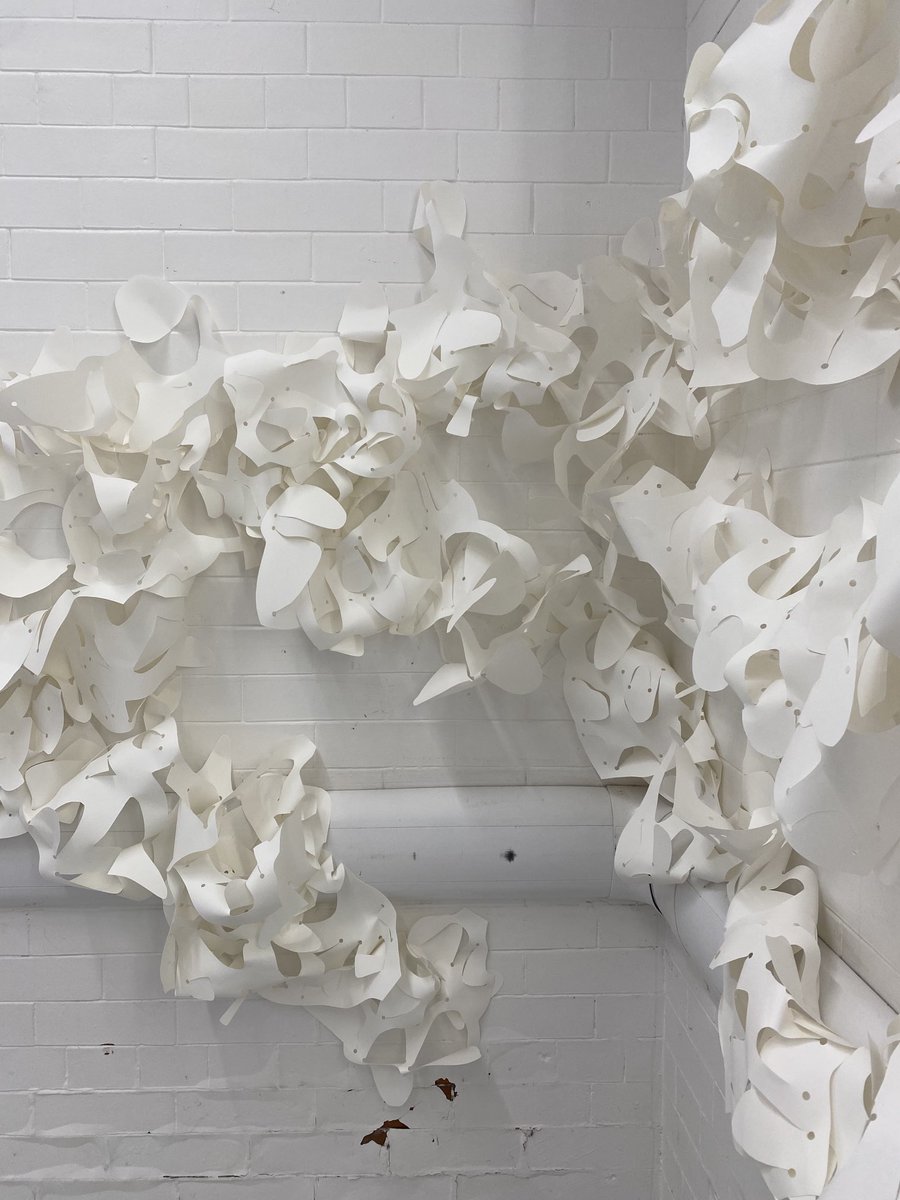 kellycumberland's tweet photo. Sunny studio day. Work in progress @UniversityLeeds #workinprogress #WIP #cutpaper
#expandeddrawing #drawing #drawingpractice #installationart #drawinginspace #experimentaldrawing #contemporarydrawing #art #drawingresearch #practiceresearch #artandscience #leedsartist #research https://t.co/Mx2K7azX2O