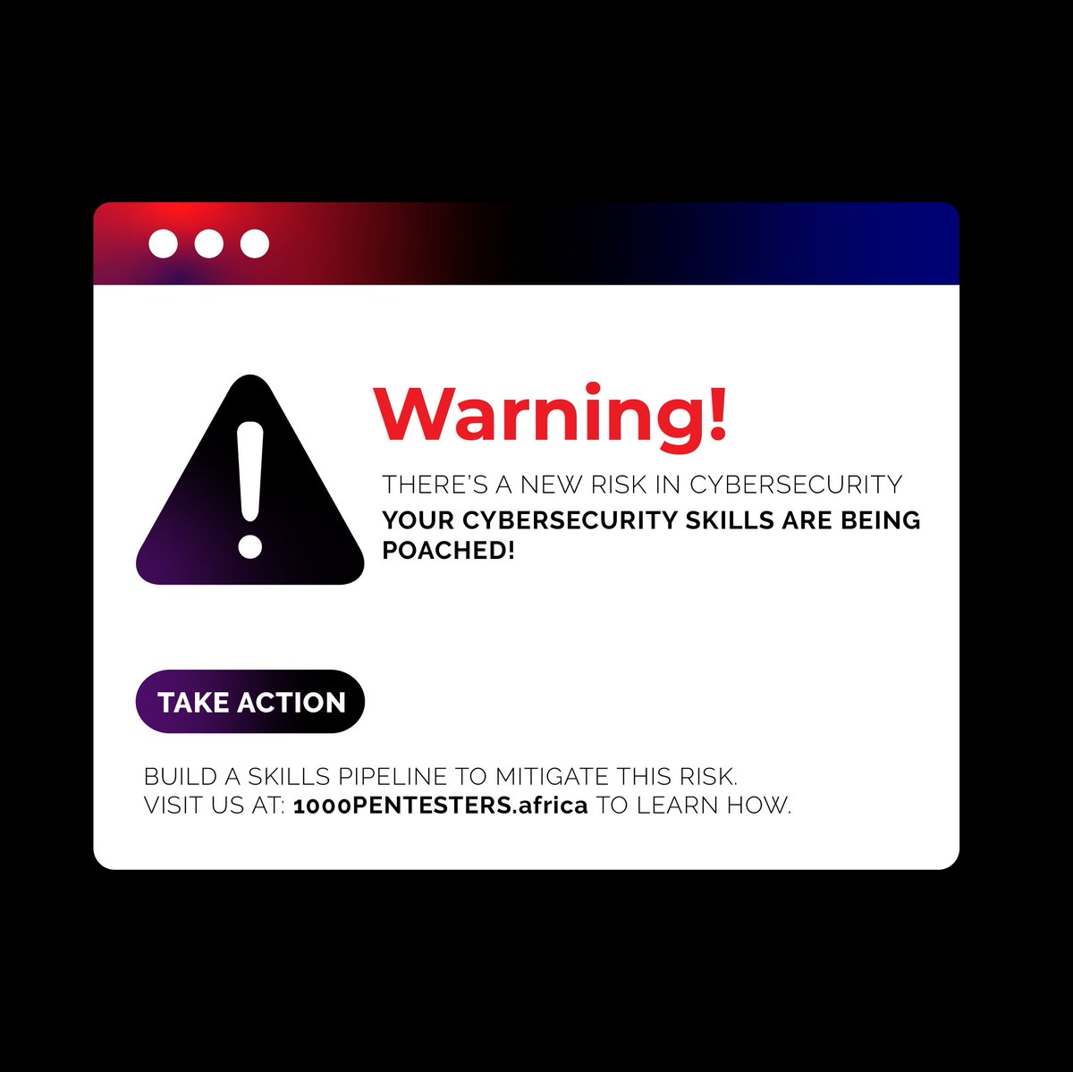 1000hackers's tweet photo. There is new risk in #cybersecurity. Your skilled staff are being poached and it's going to cost you. Build a skills pipeline to mitigate this risk: Learn more, and enroll your key staff at https://t.co/MbFrRXGpKq #cybertraining #penetrationtesting #ethicalhacking #skills #africa https://t.co/QxxvIpqFZ1
