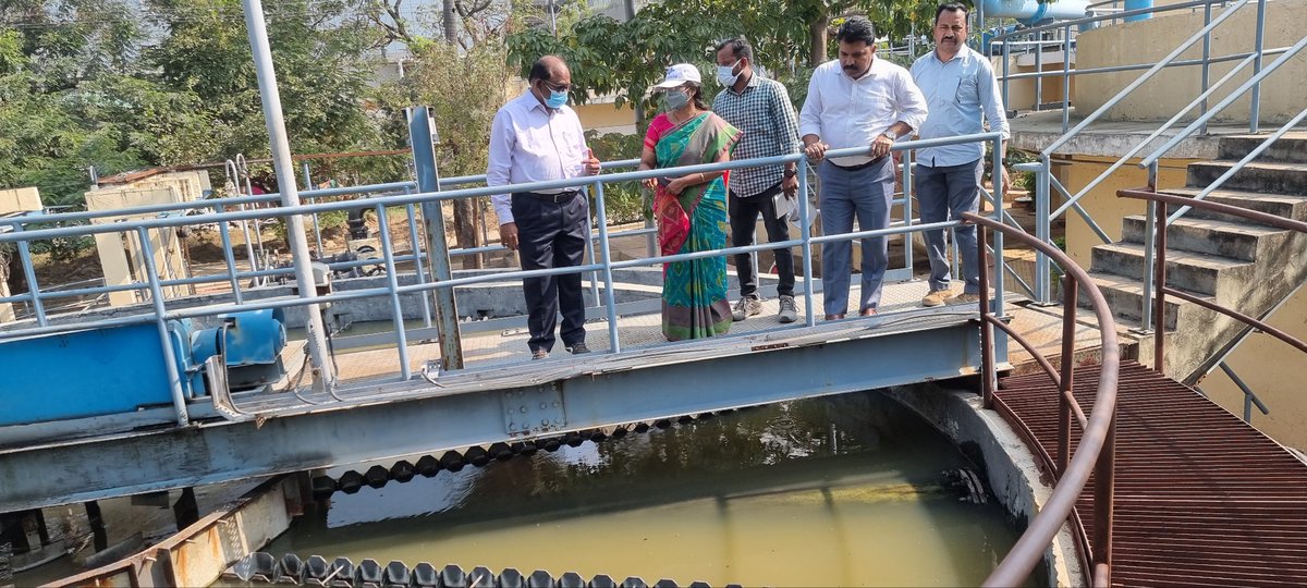 hmwssbdp1's tweet photo. Inspected 7Mld Khajaguda STP &amp; is functioning well. As the sewage flow is more another STP of 21Mld capacity planned at alternate land near Raidurg/Chitrapuri colony  which is under alienation process @KTRTRS @DrRanjithReddy @arvindkumar_ias @MDHMWSSB @HMWSSBOnline https://t.co/rNTbLQpvDj