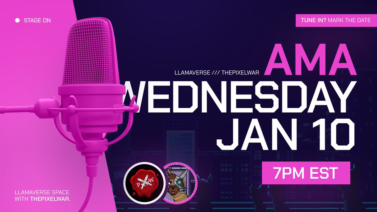 Ye who reside in this fair kingdom, take heed of this AMA today! 

A gathering at <a href="/Llamaverse_/">Llamaverse</a> of great import shall take place, whereupon the esteemed <a href="/pixelwarden/">Pixel Warden (🛡,🍃)</a> shall speak on matters of utmost importance to our ecosystem. 

Set a reminder👇
x.com/i/spaces/1mrGm…