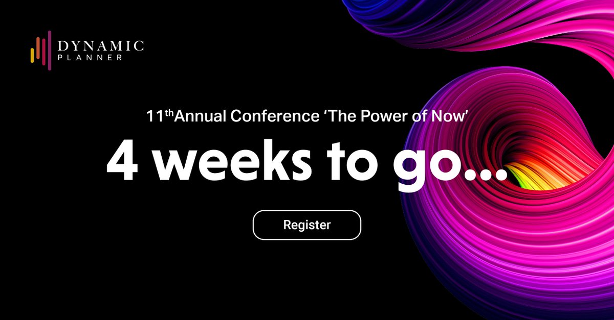 Just under a month to go until our 2023 annual conference. Spaces still available to register here -> bit.ly/3XktTwa #DynamicPlanner2023 #financialplanning