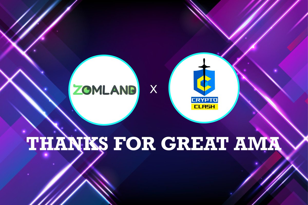 It was an amazing AMA session with <a href="/CryptoClash1/">Crypto Clash</a>  Crypto Clash as we have the chance to welcome more people into the vibrant world of Zomland 🤩

We’re truly excited to experience what the future will bring through innovative collaboration! 🚀