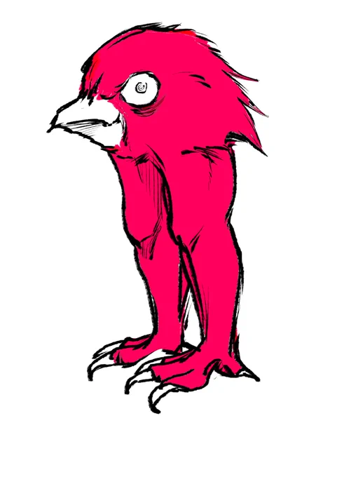 そういう夢を見たというのと、夢に出てきたやつの絵 