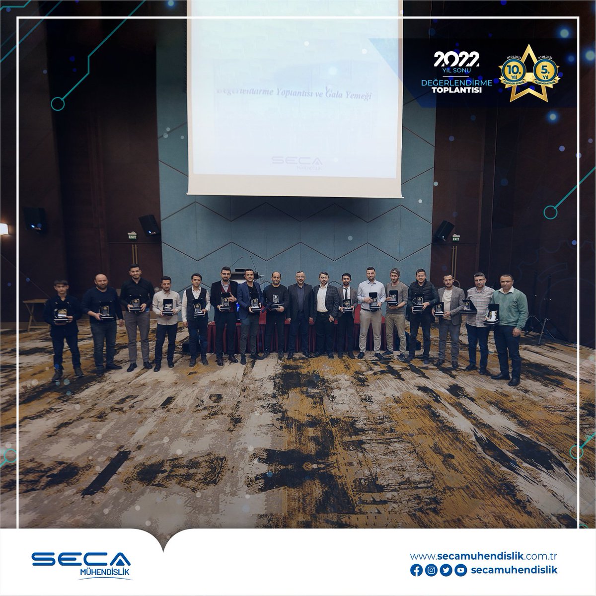 secamuhendislik's tweet image. 2022 değerlendirme toplantısı ve gala yemeğimizden güzel kareler.

#seca #otomasyon #secamuhendislik #teknoloji #otomasyonsistemleri