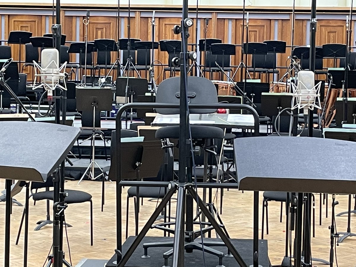 JKAConductor's tweet photo. First full recording day on Smyth’s penultimate opera, ‘Der Wald’ with the @BBCSO @BBCSingers @resonusclassics and *fantastic* cast of @natalyaromaniw @cbjmezzo @robmuz @baritoneaus #AndrewShore #MatthewBrook; a dark fairytale of lust, jealousy and enchantment. https://t.co/LWIahz5Wfo