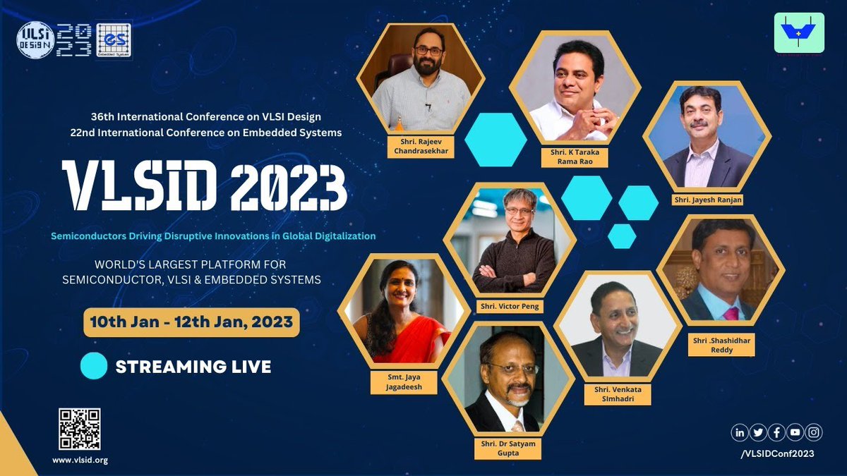 tasktg's tweet image. @taskts presence at 36th International Conference on VLSI Design &amp;amp; 22nd International Conference on Embedded Systems as representing the skilling initiative.
 #VLSID2023 #InternationalConferrence #Skilling #moschip #intel #technologies  #bridgingTheGapBetweenAcademiaAndIndustries