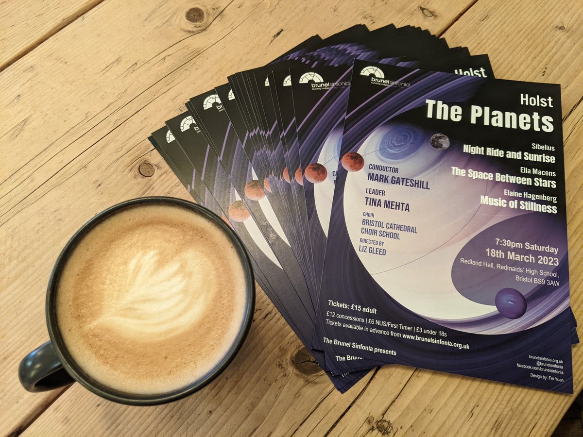 brunelsinfonia's tweet image. Concert flyers have arrived and they're looking great! Tickets available now from
brunelsinfonia.org.uk/purchase-ticket

#planets #stars #orchestra #sibelius #holst
