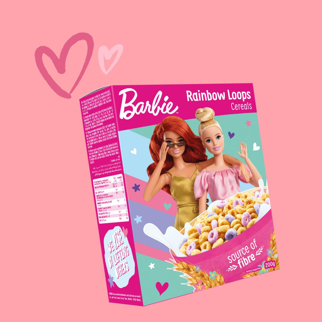 Whatever_Brands's tweet photo. Did you know that our Barbie cereals are

💥 a great source of fibre
💥 free from palm oil
💥 free from artificial colours
💥 free from added preservatives
💥 made with whole grain oats

#honestlygood #cereal #licensedkidsproducts #barbie #mattel https://t.co/ayzO3ZLDk3