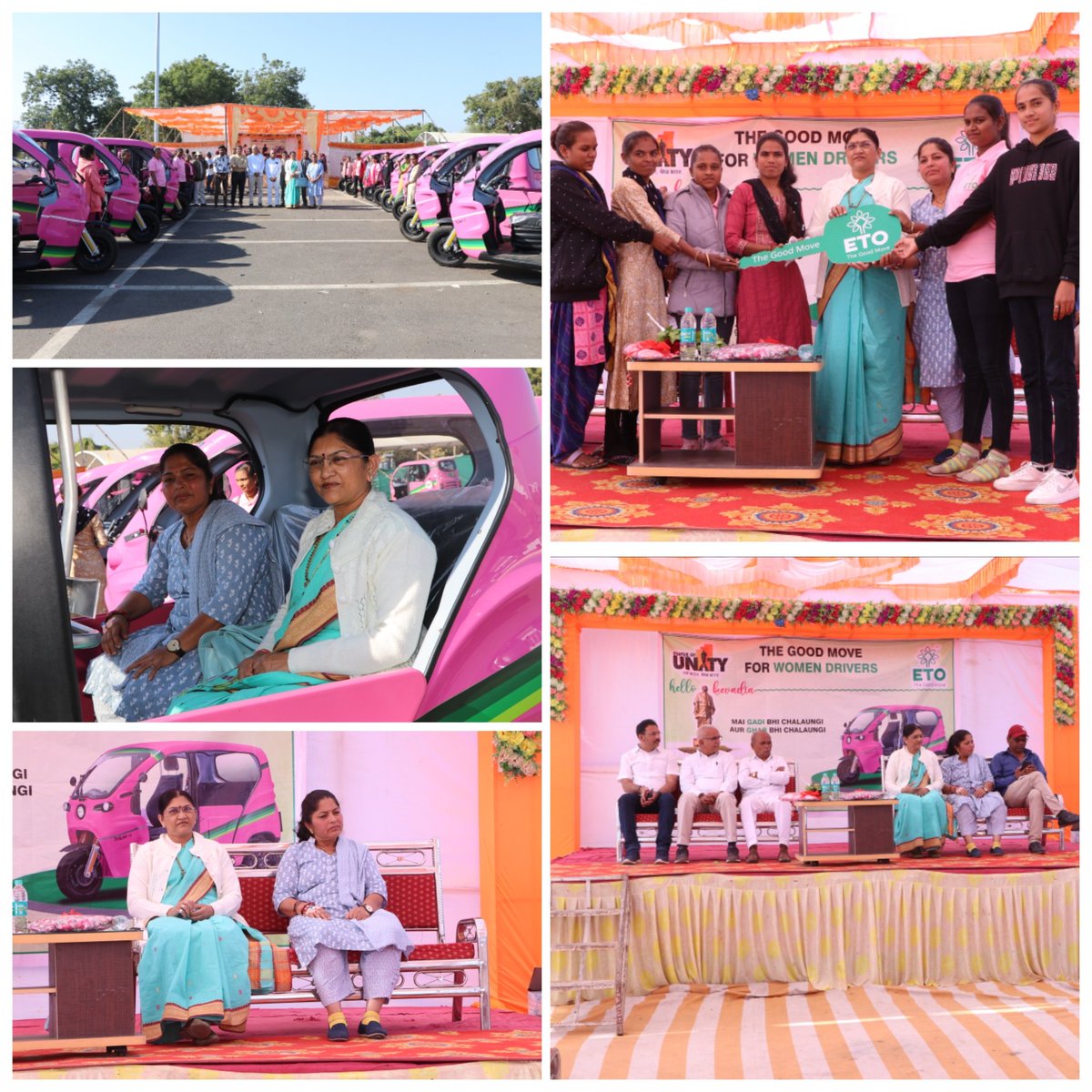 JayshribenDham2's tweet image. ૨૯/૧૨/૨૦૨૨ ના એકસાથે 20 ઈ-રીક્ષા બળીને ખાખ થઈ ગઈ હતી જે આજ રોજ કેવડીયા #SOU ખાતે નવી ઈ રીક્ષા નું ઉદ્દઘાટન કર્યું.

#drdarshnadeshmukh #bjpnarmada #mlagujarat #BJPGujarat