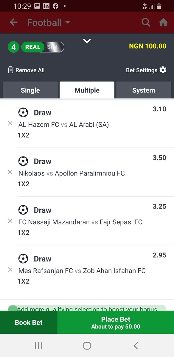 Accurate 4/4 Draw starting soon