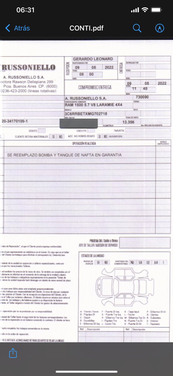 En enero de 2022 compré una ram 1500 0 km , en mayo entró al taller para remplazar el tanque de combustible y la bomba de nafta , ahora el 17 de Noviembre entró de nuevo por problemas eléctrico supuestamente el pcm ( tiene 42.000 km ) hace 2 meses que estoy esperando una solución