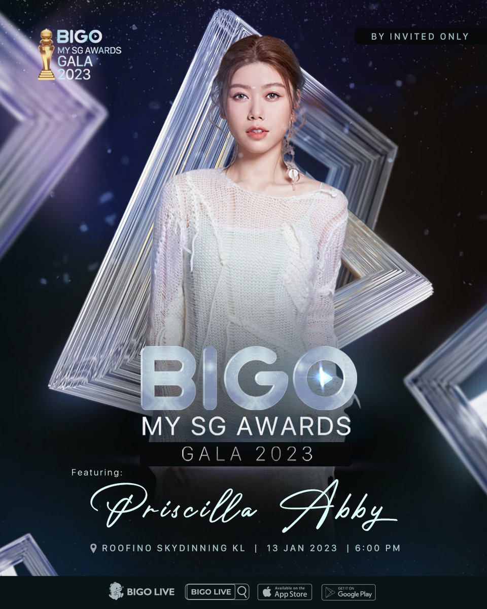 BIGOLIVEapp's tweet photo. 🤩BIGO MY &amp; SG AWARDS GALA 2023 | SHINE WITH THE STARS🤩
🥳The biggest event of the year! Are you guys excited?! Because WE ARE!!
⏰Date: 13th January 2023 18:00 MYT
📍Venue: ROOFINO SKYDINING KL
#bigolivemalaysia🇱🇷 #bigoawardsgala2023 #bigomysgawardsgala2023 #shinewiththestars https://t.co/6WzACjbn0T