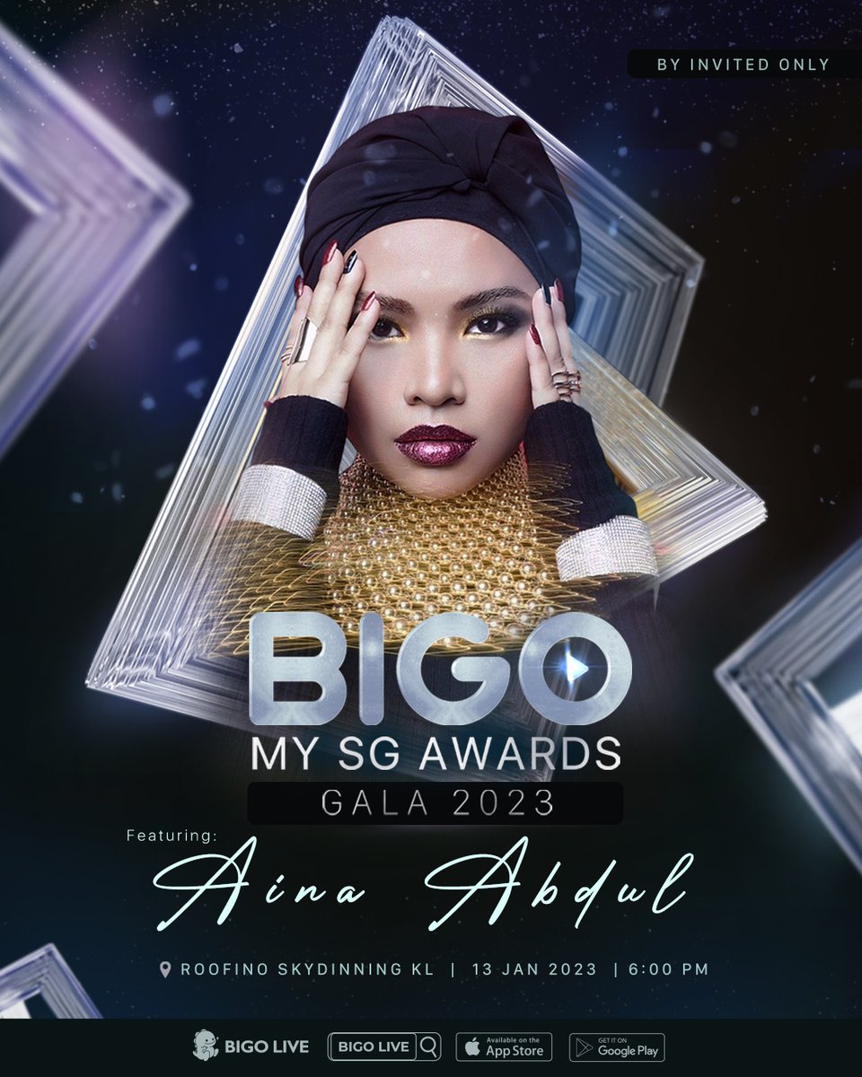 BIGOLIVEapp's tweet photo. 🤩BIGO MY &amp; SG AWARDS GALA 2023 | SHINE WITH THE STARS🤩
🥳The biggest event of the year! Are you guys excited?! Because WE ARE!!
⏰Date: 13th January 2023 18:00 MYT
📍Venue: ROOFINO SKYDINING KL
#bigolivemalaysia🇱🇷 #bigoawardsgala2023 #bigomysgawardsgala2023 #shinewiththestars https://t.co/6WzACjbn0T