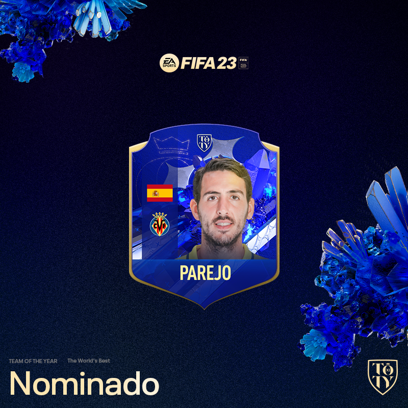 VillarrealCF's tweet photo. ¡Con su sobresaliente año 2022, @DaniParejo se ha ganado un hueco en la votación del #TOTY de FIFA 23! 

¡Todos a votar al 🔟 amarillo!

@EASPORTSFIFA || @laliga