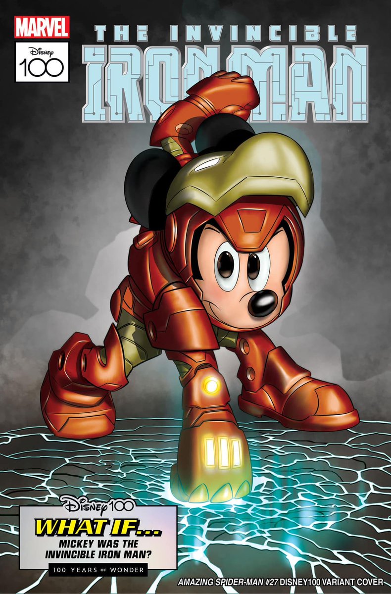 I Am Iron Man, Disney 100 my variant tribute cover to #AdiGranov #Marvel <a href="/Marvel/">Marvel Entertainment</a>NewsIT  @Marvel <a href="/marvelitaly/">Marvel made in Italy</a>