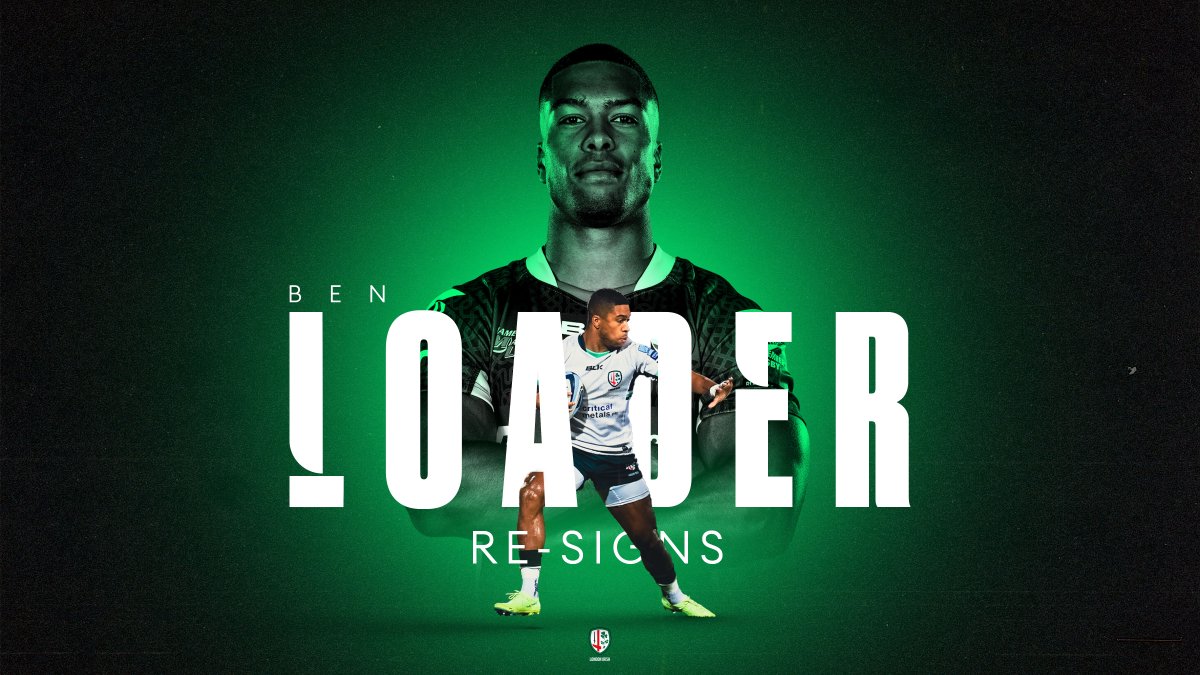 londonirish's tweet photo. ✍️ | London Irish is delighted to confirm that @_loaderr has penned a new contract with the Club!

The Academy graduate has signed up for more years in the green jersey 😍

Read more 👉 https://t.co/d61BJaIukR https://t.co/X5jHuqOoaF
