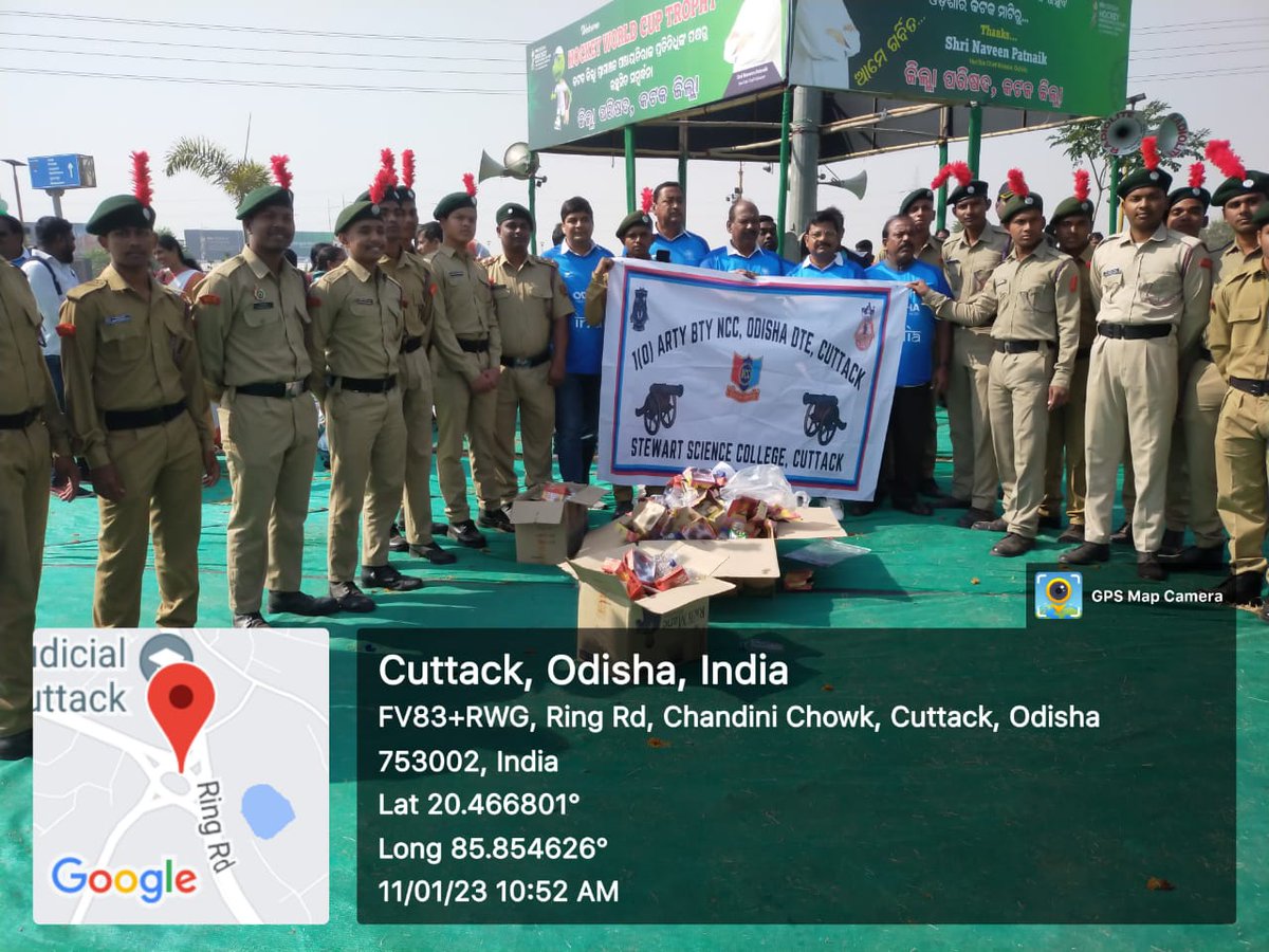 OneODArtyBtyNCC's tweet photo. #PuneetSagarAbhiyan Cdts of #StewartScienceCollege #1ODArtyBty collected 32KG plastic trash in #WorldCupHockey2023 trophy rally for recycling, to spread #PlasticFreeWorld awareness in #SilverCityCuttack
@HQ_DG_NCC @gpsingh3para
@utkalpride @kalinga_sagar @DHE_Odisha @CuttackDM https://t.co/4PTCwrYYo6