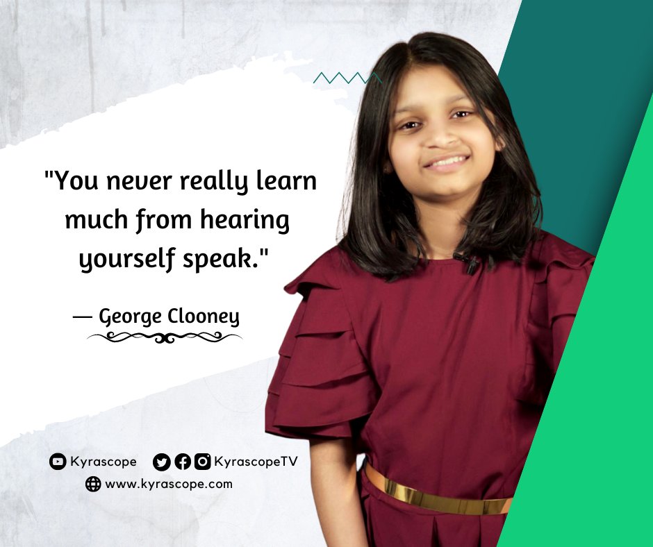 KyrascopeTV's tweet photo. "You never really learn much from hearing yourself speak."
#Kyrascope https://t.co/085JsL9Akz