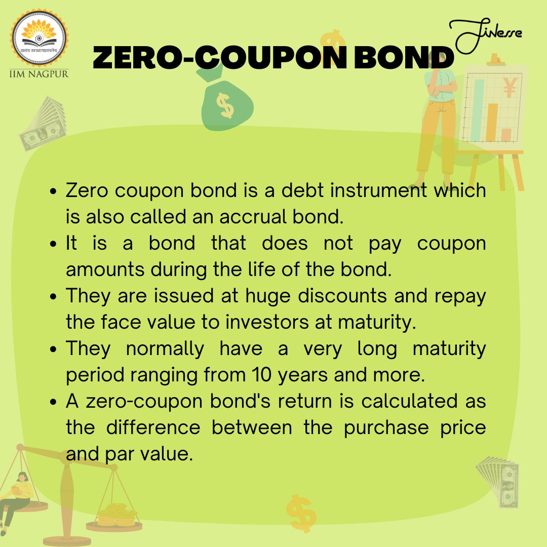 FINesse_IIMN's tweet photo. Ever heard of bonds that don't really pay any interest? How do people make money out of it?🤔

In this week's FINweirds, we discuss Zero- Coupon Bonds. Read on to know more!

Happy Reading 📖 https://t.co/dMFXB0ublW