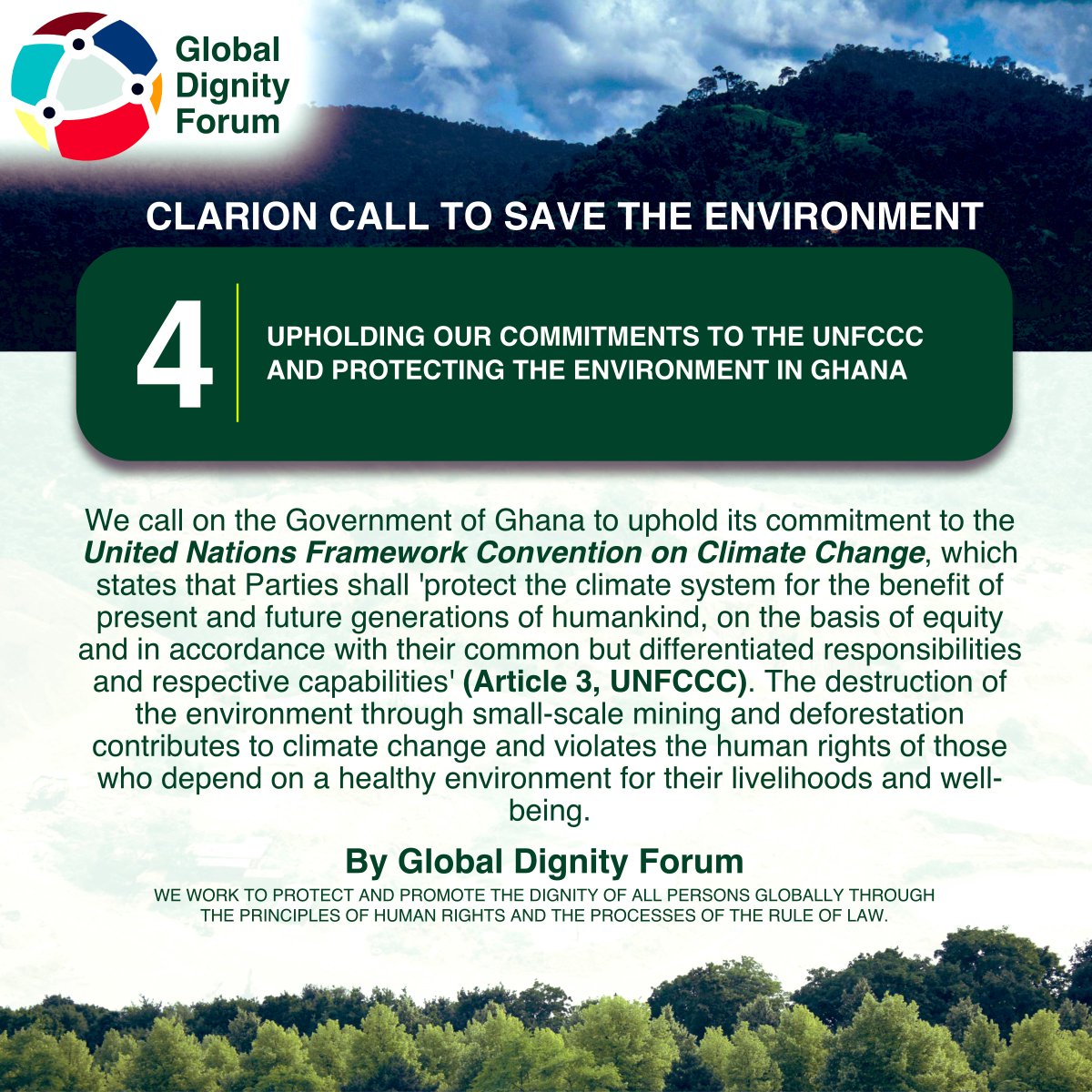 Global_DignityF's tweet photo. π³ Protecting our environment not only benefits the planet, but also improves the lives of marginalised communities. #ActOnClimate #energy #climate #Glodif https://t.co/8Euy3AFFls