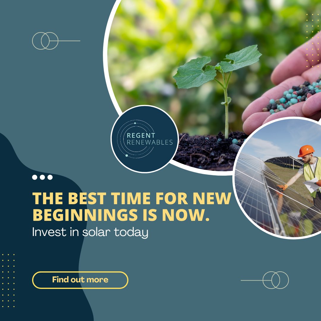 RegentRenewable's tweet photo. As solar energy investment continues to grow, 2023 brings further opportunity to go solar. 

Find out more through the link in our bio 🔆♻️🌎

#gosolar #solarenergy #renewableenergy #eco #greentech https://t.co/shvjlpOF2U