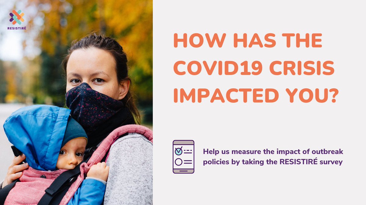 Resistire_EU's tweet photo. How has the pandemic impacted you❓
@Resistire_EU's survey aims to measure the impacts of #COVID19 to help improve responses to current and future crises.
It's available in 14 languages and adults residing in 🇪🇺, 🇬🇧, 🇹🇷, 🇷🇸 &amp; 🇮🇸 can participate 👇
https://t.co/kf7vTayLTf https://t.co/purnV98xqP