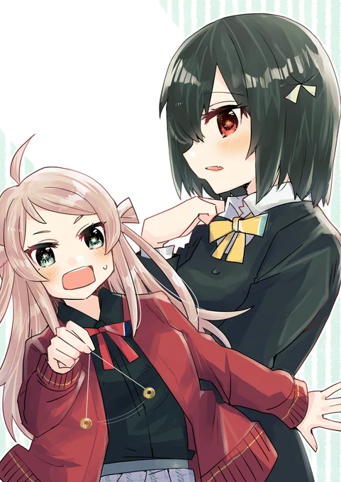 描いてる本人が一番困惑している…ランしおちゃん… 
