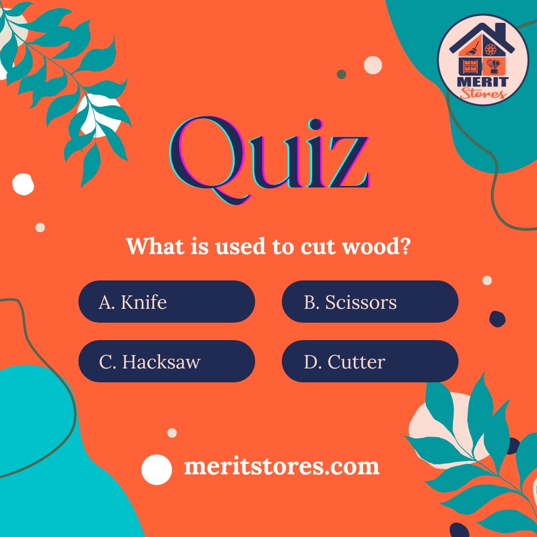 MeritStores's tweet photo. ʕ•́ᴥ•̀ʔっHello Home Buddies! Let's check how fast can you answer this quiz.

#QuizTime #quizoftheday #quiz #meritstores #homequiz #answerquiz https://t.co/USPi4LvUmd