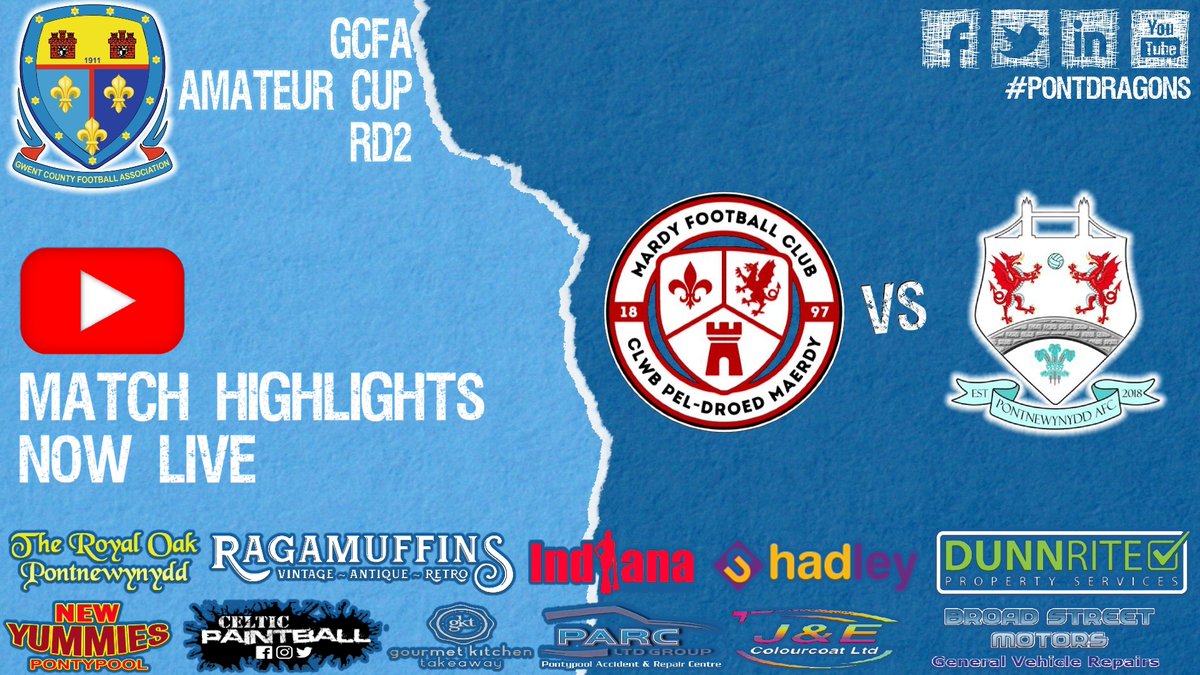 PontnewynyddAFC's tweet photo. 🎥 Match Highlights 🎥
@mardy_fc v @PontnewynyddAFC
@GwentCountyFA Amateur Cup Round 2.
⬇️⬇️⬇️ Link!!! ⬇️⬇️⬇️
https://t.co/3mQt0U5QK9
⬆️⬆️⬆️ Link!!! ⬆️⬆️⬆️
.
#pontdragons
#pontnewynyddafc
#grassrootsfootball
#theruffets https://t.co/p368s3fcAC