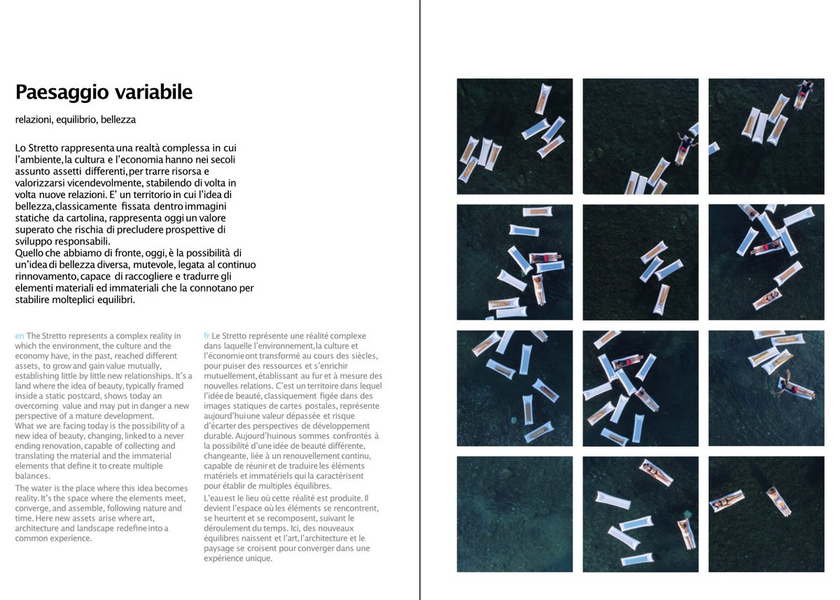 500x100's tweet photo. #LaBiennaledelloStretto
#contributors – Neostudio Architetti Associati &amp; Alberto Gianfreda

"Paesaggio variabile"
Relazioni, equilibrio, bellezza

#letrelineedacqua #thethreewaterlines #500x100 #MediterraneiInvisibili #laboratoriopermanentemediterraneo 
@alfonsofemia https://t.co/PLgBEtdbCh