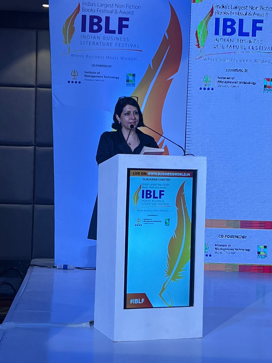 BWBusinessworld's tweet photo. We have 4 rooms within us - Physical, Emotional, Mental, and Spiritual. The spiritual room has nothing to do with religion and this is where we all lack says @RachnaRestores, Founder, RachnaRestores at 4th Edition of the Indian Business Literature Festival #IBLF #GurugramChapter https://t.co/llzTjkguPd