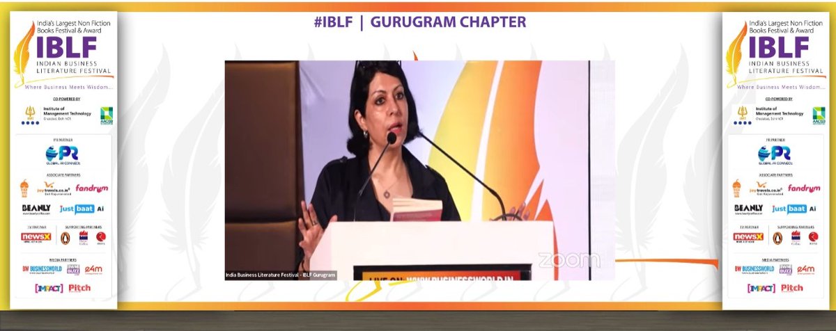 BWBusinessworld's tweet photo. We have 4 rooms within us - Physical, Emotional, Mental, and Spiritual. The spiritual room has nothing to do with religion and this is where we all lack says @RachnaRestores, Founder, RachnaRestores at 4th Edition of the Indian Business Literature Festival #IBLF #GurugramChapter https://t.co/llzTjkguPd