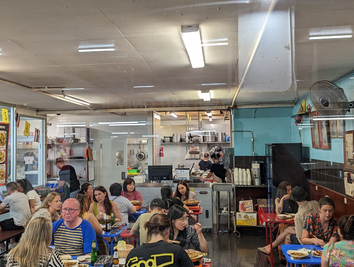 LachlanB_'s tweet photo. Thai Restaurant inside a parking lot? Yes please! Different and quirky, the food is unbelievably authentic and delicious. The wait in line is worth doing. Definitely pay a visit when exploring #MelbourneFood #Soi38 https://t.co/7p7yPYGs2W