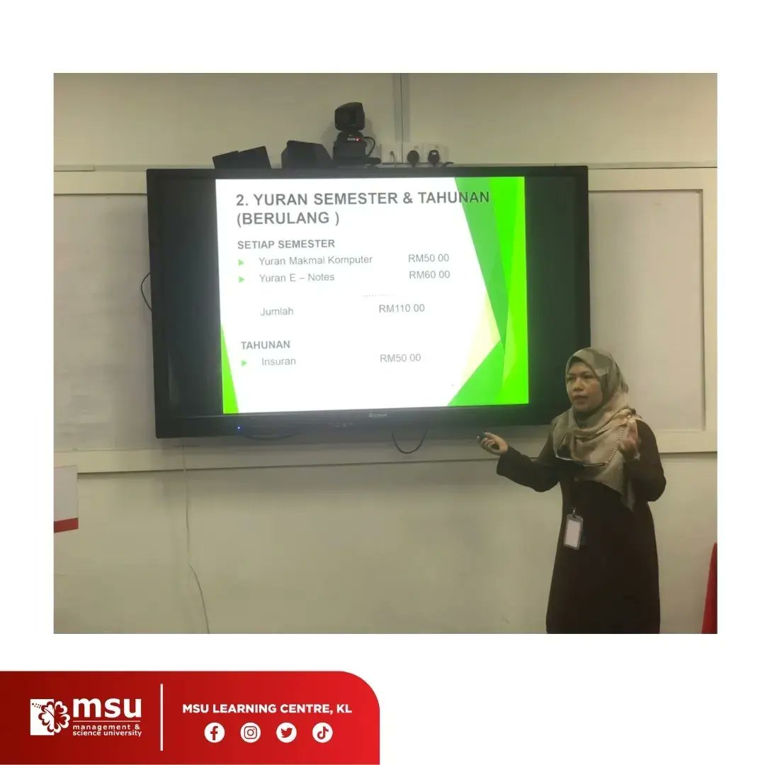 MSULCKL's tweet photo. Welcome new #MSUrians!
A session with management and academic team of @CentreMsu with new #MSUrians. May you have a wonderful learning experiences with us.
#time4MLC
#careergoals
#diplomaprograms
#degreeprograms
#flexiblelearning
#MSUMalaysia🌺 https://t.co/uevLWEJcW8