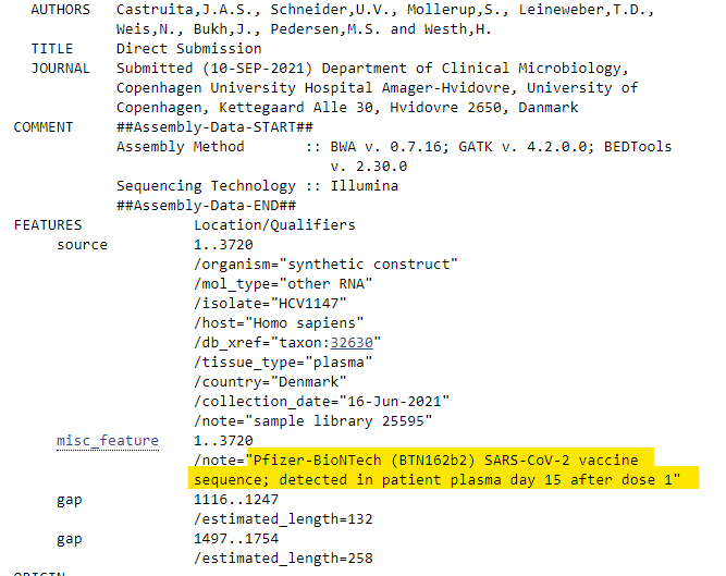 Jikkyleaks's tweet photo. Let's see if you're all paying attention.
This tweet was a placeholder in June.
What if I told you that you can detect somebody who has received a Pfizer vaccine by PCR?
That person is "tagged"
What, you didn't know?
#pfizertaggate @Kevin_McKernan https://t.co/QpmZFC5in2