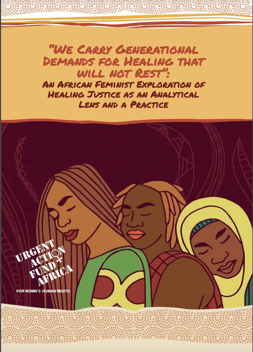 We are excited to share with you our research report that explores the healing justice framework from African, feminist, activist perspectives.
It traces <a href="/UAFAfrica/">UAF-Africa</a>'s journey to healing justice,the evolution of feminists toward healing, health &amp;wellness.
👉🏾uaf-africa.org/wp-content/upl…