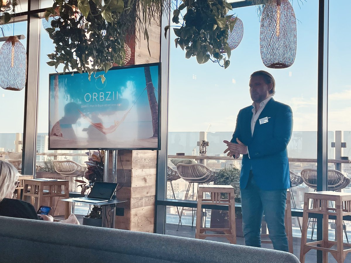 At the launch of new travel app <a href="/orbzii/">Orbzii</a> with brand ambassador <a href="/laurahamiltontv/">Laura Hamilton</a> from #APlaceintheSun at The Nest rooftop bar in Langham Place - definitely a venue with a view! #travelapp #orbzii <a href="/WhiteTigerPR/">White Tiger PR</a> #rooftopbar