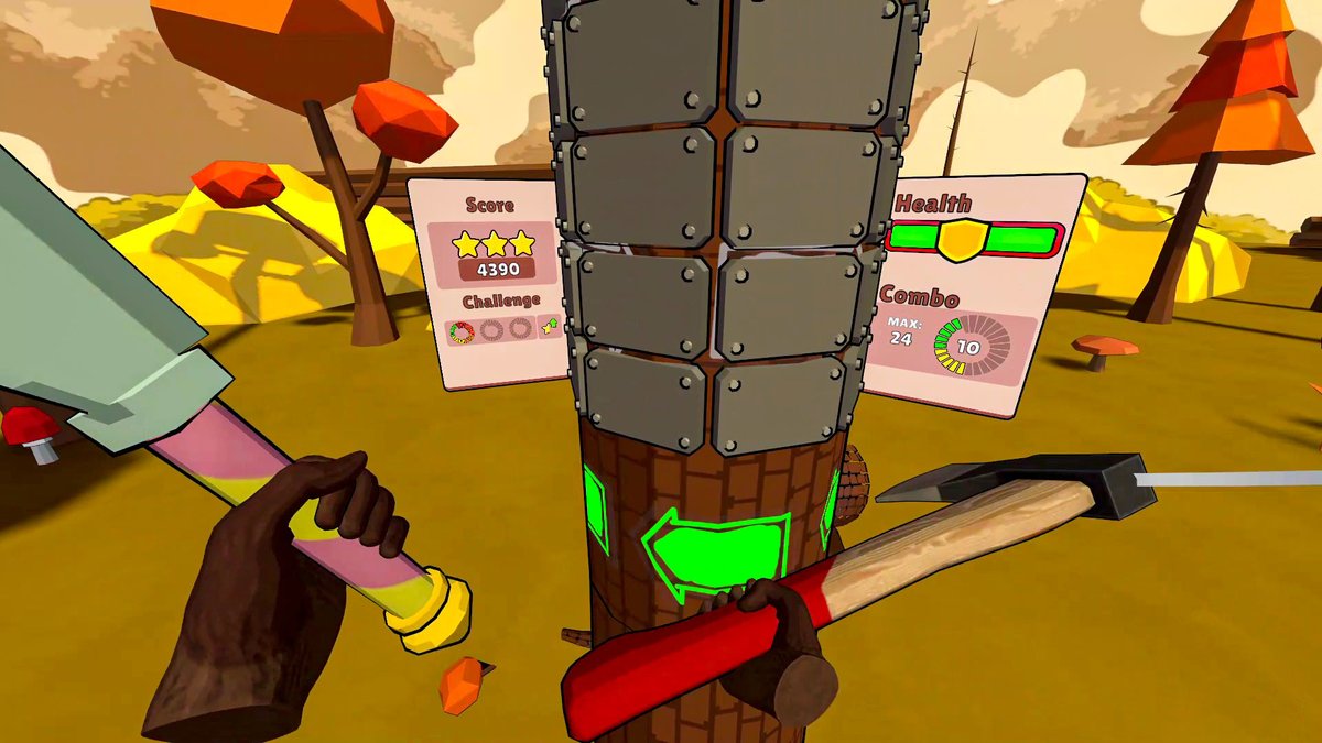 KrolMichal's tweet photo. Kilka dni temu na #MetaQuest trafił Timberman VR od studia @gameformatic. Cena: 10 dolarów.
https://t.co/IHETOU3ikz
#polskiegry #Polska #VR #GameFormatic #MetaQuest2 #Meta #Quest #Timberman https://t.co/vsv8OyMyPe