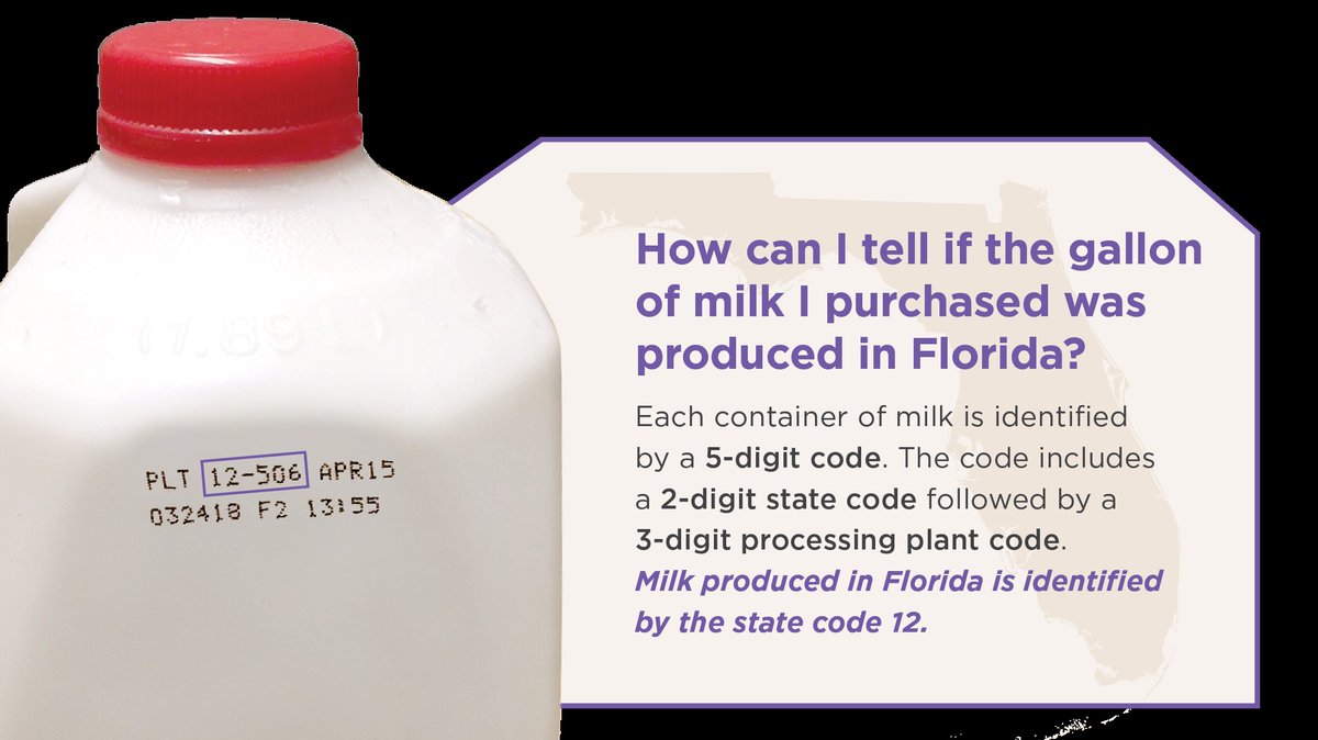 FloridaMilk's tweet image. Buy local milk this #NationalMilkDay!

Look for the code by the sell-by date. If it starts with #12, it’s Florida milk. 

#FloridaDairy #undeniablydairy