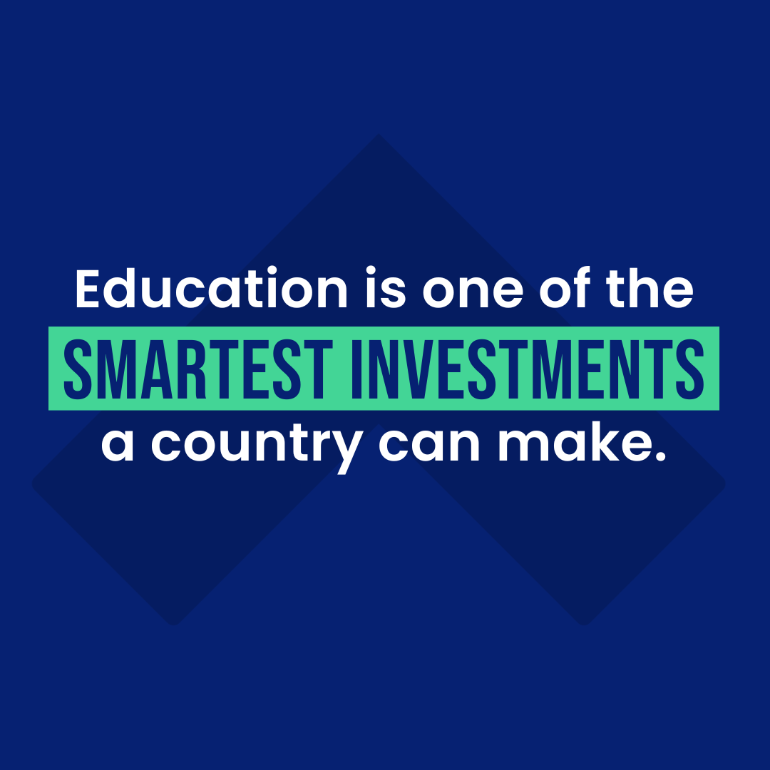 GPforEducation's tweet photo. It's not spending money.

It's investing in a future with fewer inequalities.

#FundEducation #TransformingEducationfewer https://t.co/O0BqH8CNrg