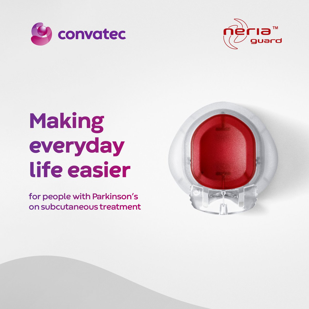 neria™ guard’s features enable users to experience more comfort in their everyday life.

Learn more about neria™ infusion sets fal.cn/3uYXR

#Convatec #forevercaring #ConvatecInfusionCare #medicaldevices #Parkinsons #Infusionsets  #Infusionpumps #Patient #PumpTherapy