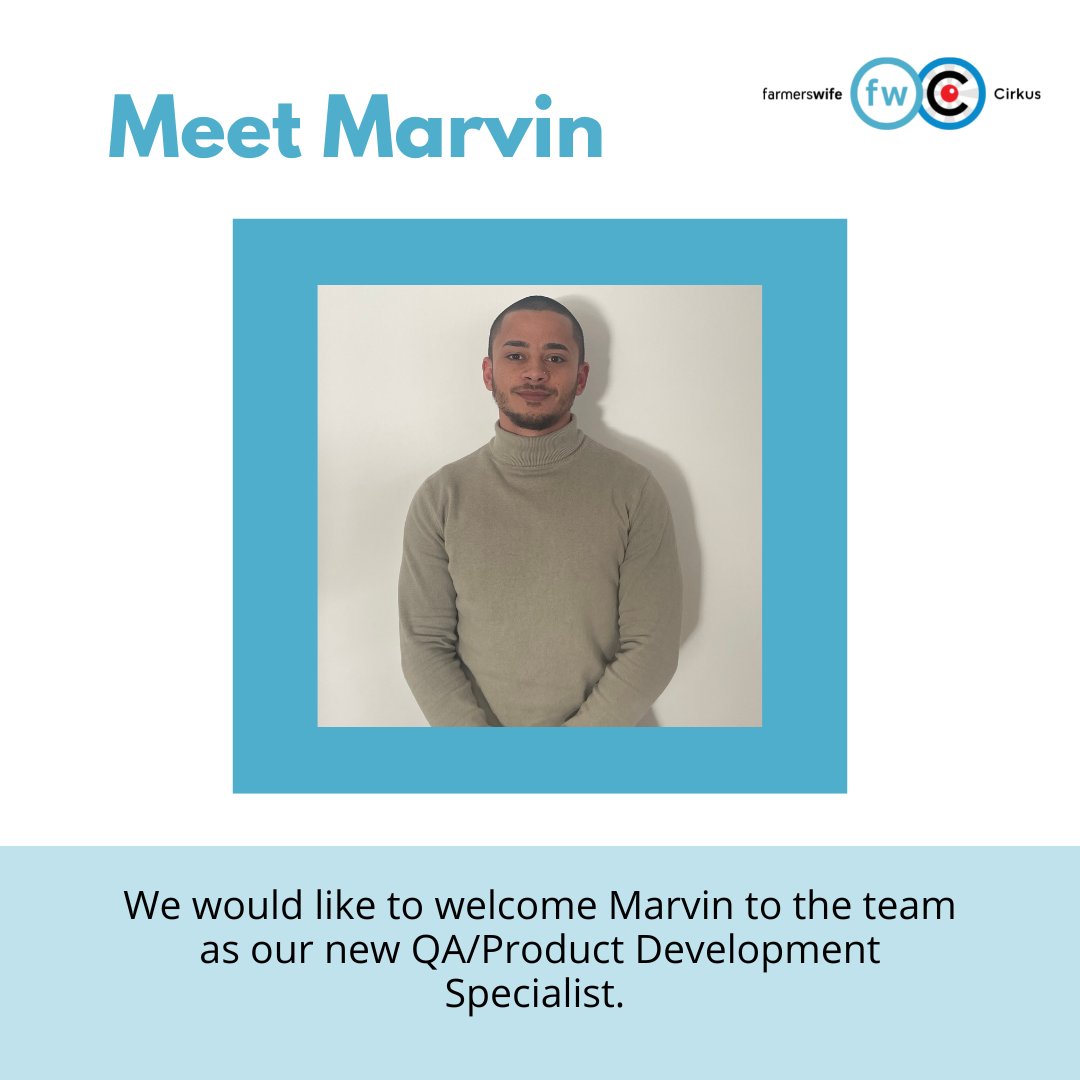 farmerswifelive's tweet photo. We are so happy to announce that our team is growing! 🎉
Join us in welcoming Marvin our new QA / Product Development Specialist.
We look forward to all the great contributions he’ll make to our team.
#farmerswife #teamgrowing #meettheteam #welcomeonboard #cirkusapp https://t.co/vCVw4OnGWu